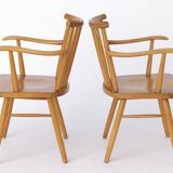 Pair Lübke Chairs 1950s Vintage Germany