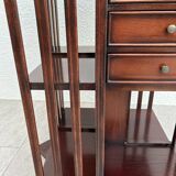 Mahogany rotating bookcase