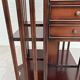 Mahogany rotating bookcase