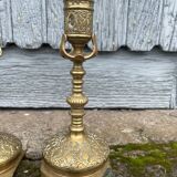 Old pair of candlesticks