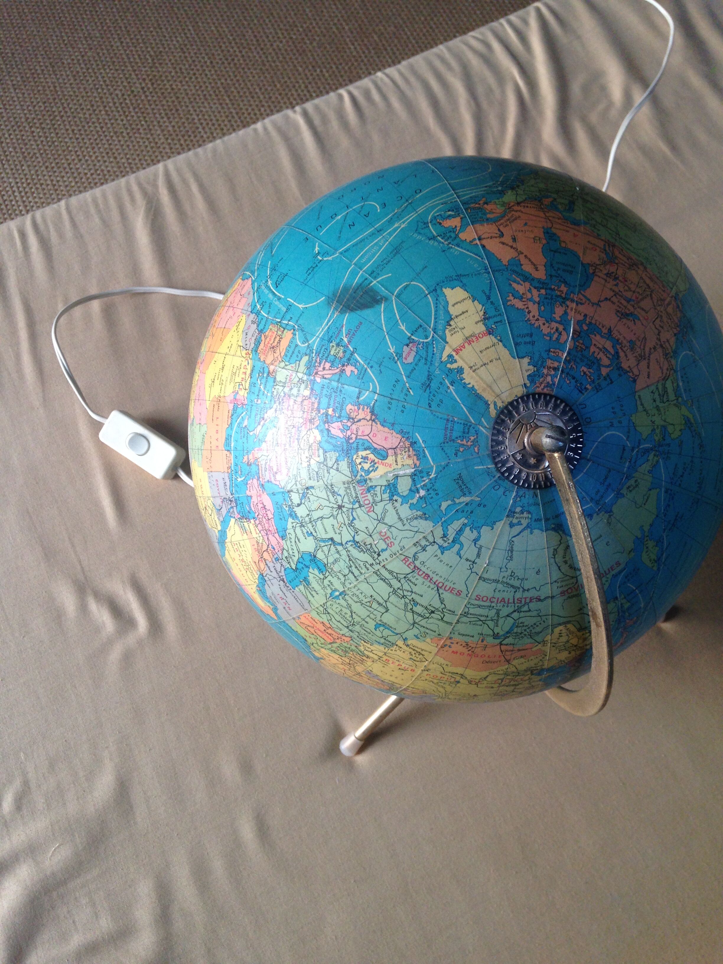 Map world vintage