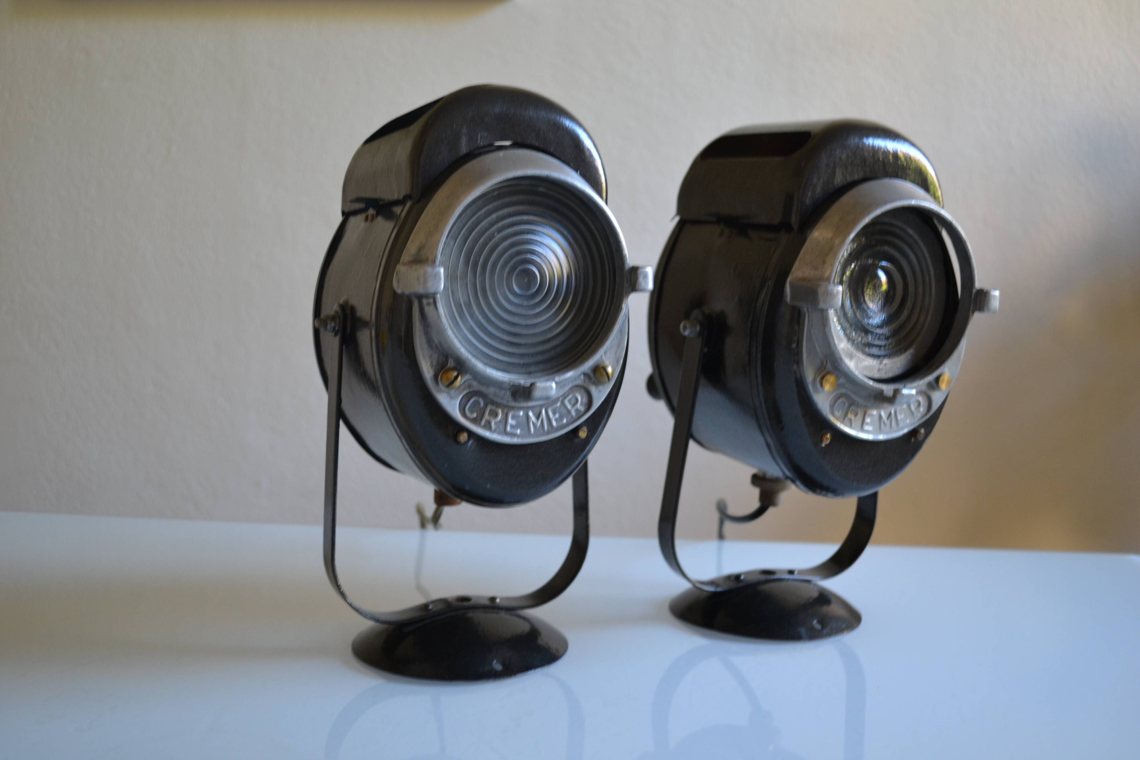Pair of vintage Cremer cinema projectors.