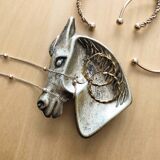 Brass horse bowl