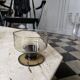 7 stemmed glasses, smoked glass, Mobil