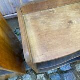 2 Art Deco bedside tables from the 1960s in walnut.