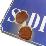 Convex enamelled plate "rue sadi carnot", 30 years