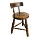 Tripod stool with backrest