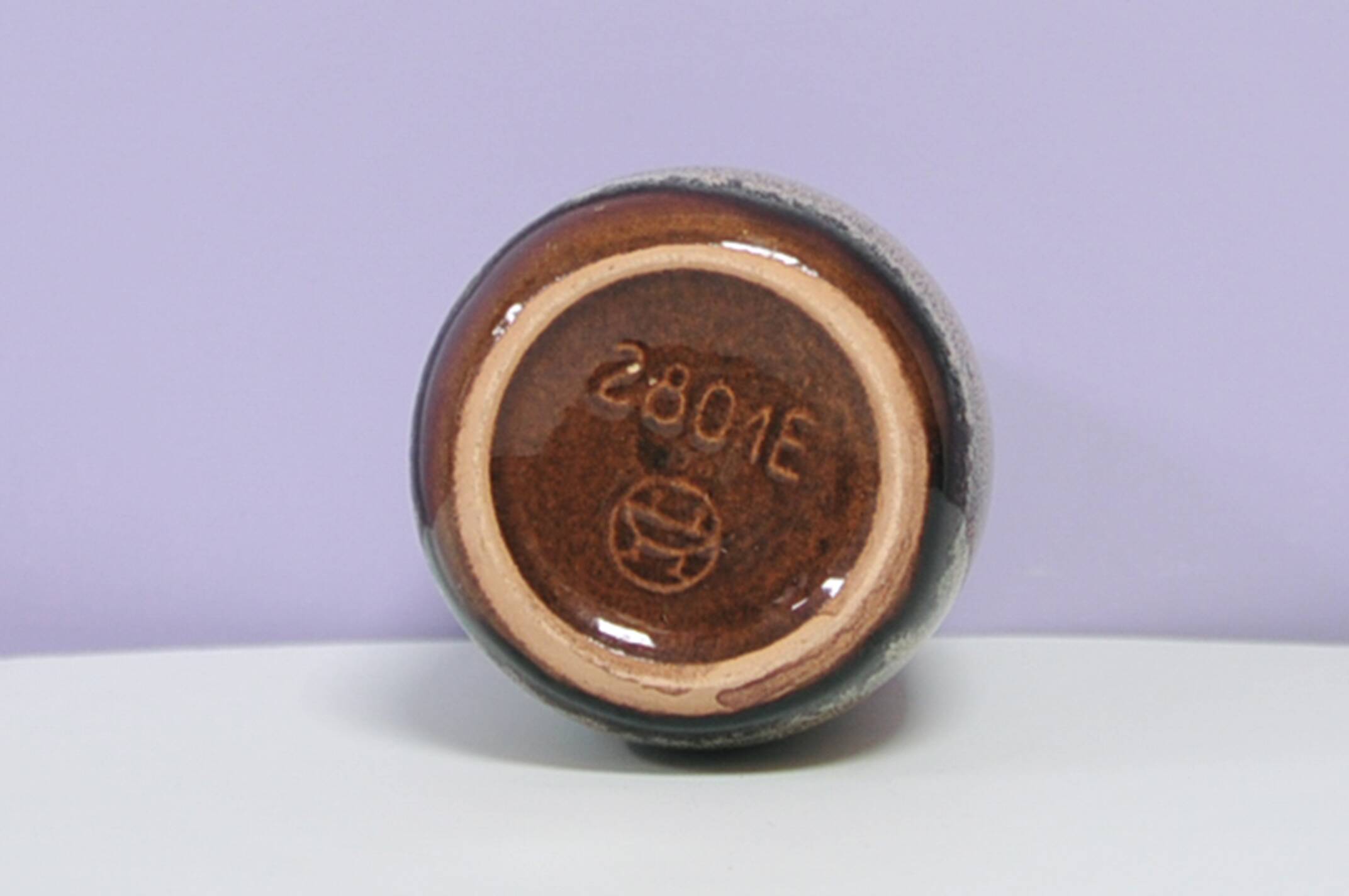 Brown speckled West Germany vase