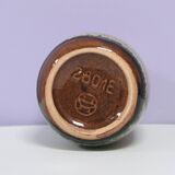 Brown speckled West Germany vase