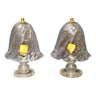 Table Lamps attributed to Ercole Barovier for Barovier & Toso, 1940s,
