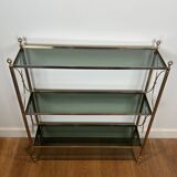 Neoclassical style silver-plated metal shelf attributed to the Jansen company