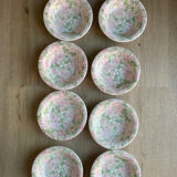 Vintage 80s flower soup plates