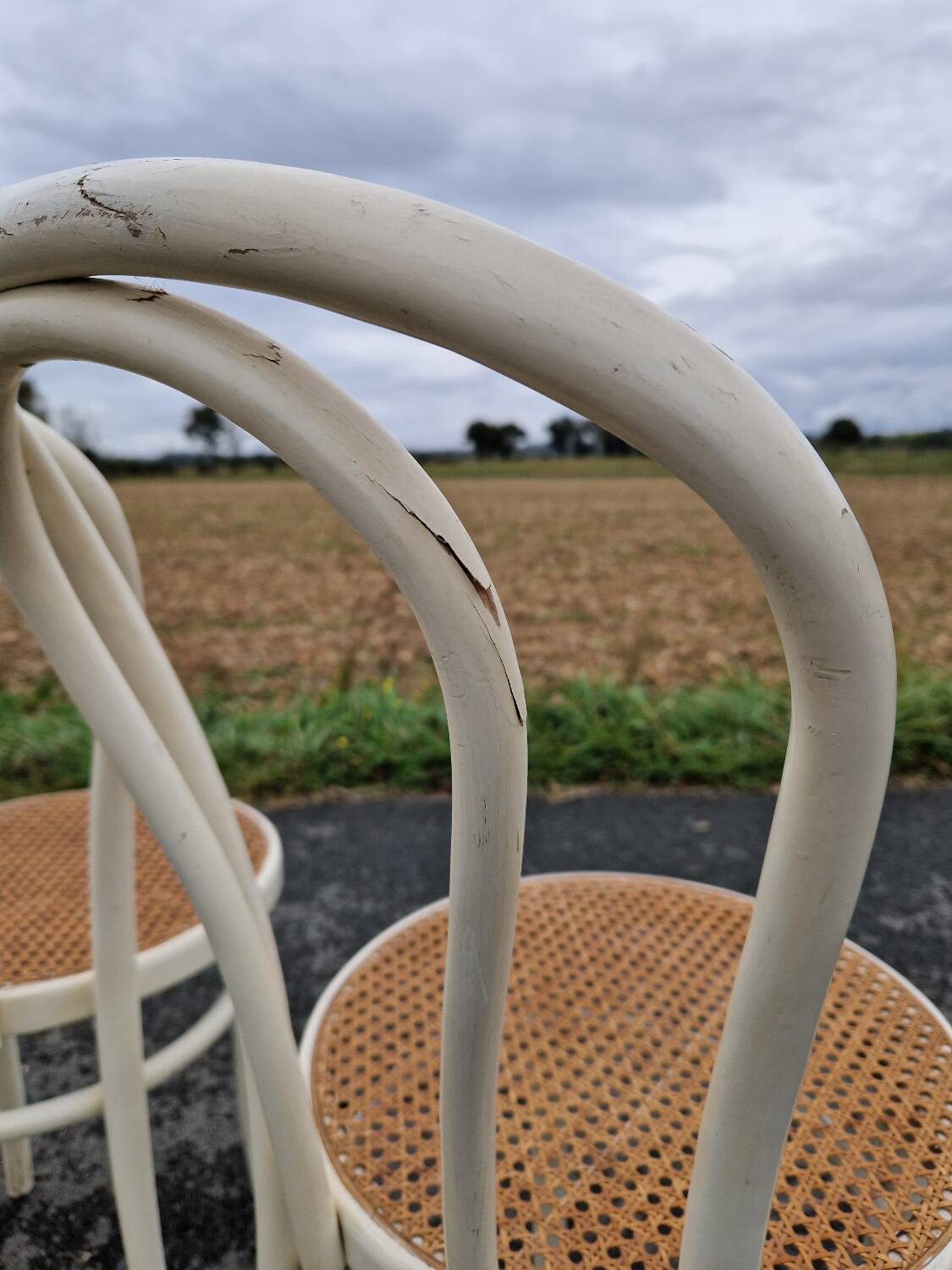 Set of 3 vintage bistro chairs
