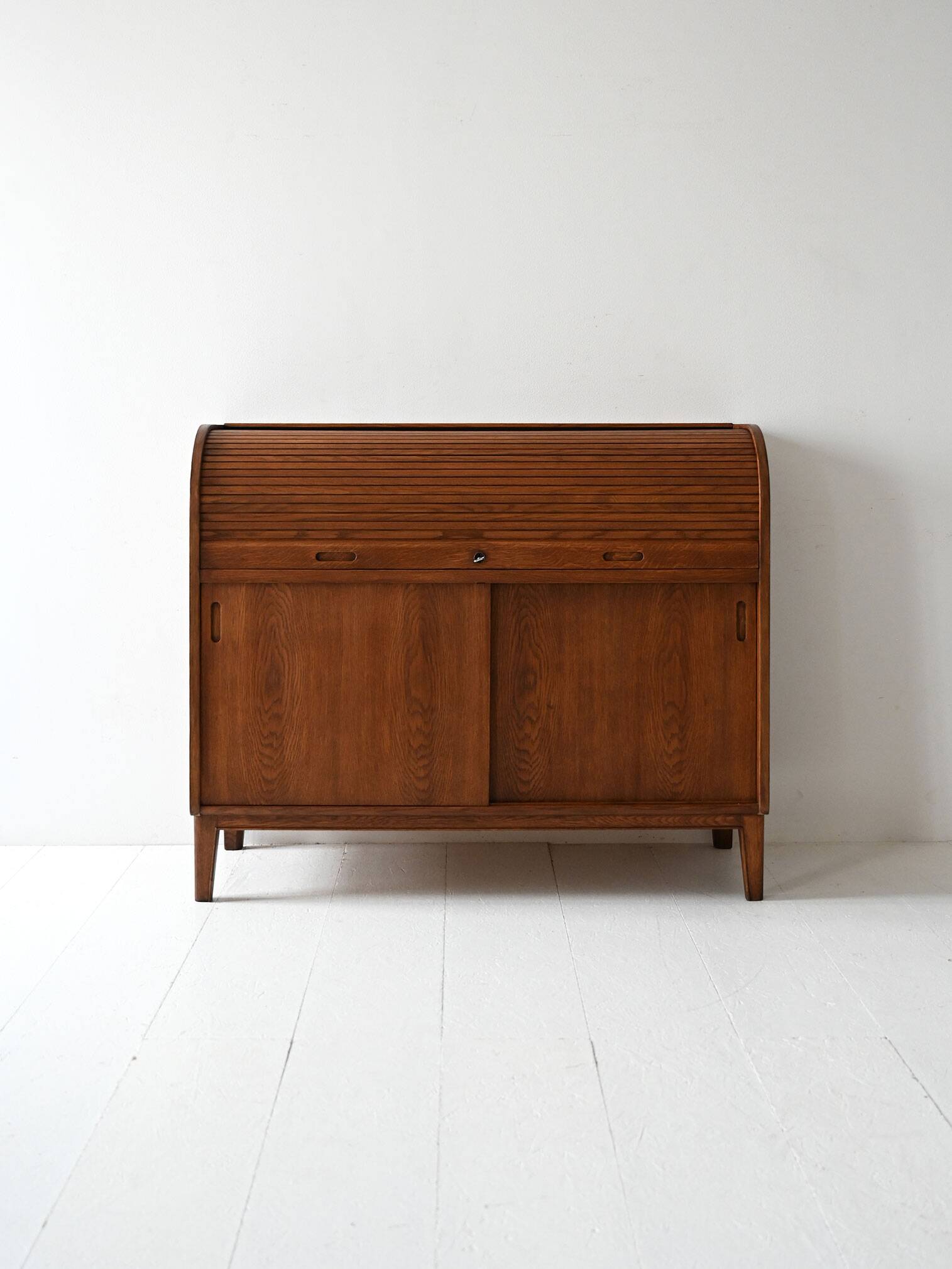 Vintage Scandinavian oak secretaire by Nybro Möbelfabrik