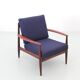 Paire de fauteuils scandinave en teck modele 118 par Grete Jalk
