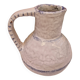 Old stamped glazed terracotta jug