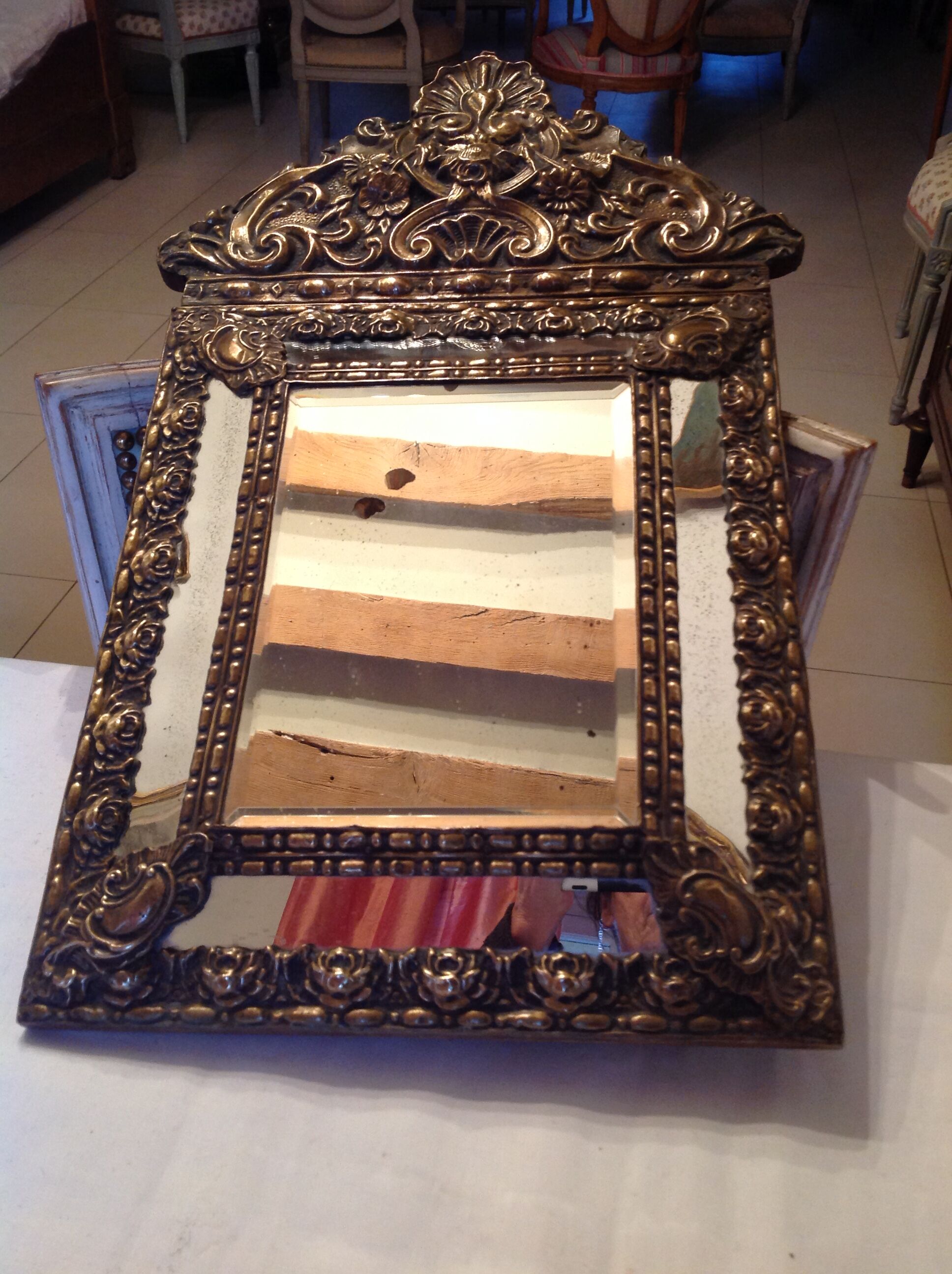 Old closed-wall mirror, late 19th