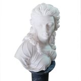 Marble bust of a woman, 20th century