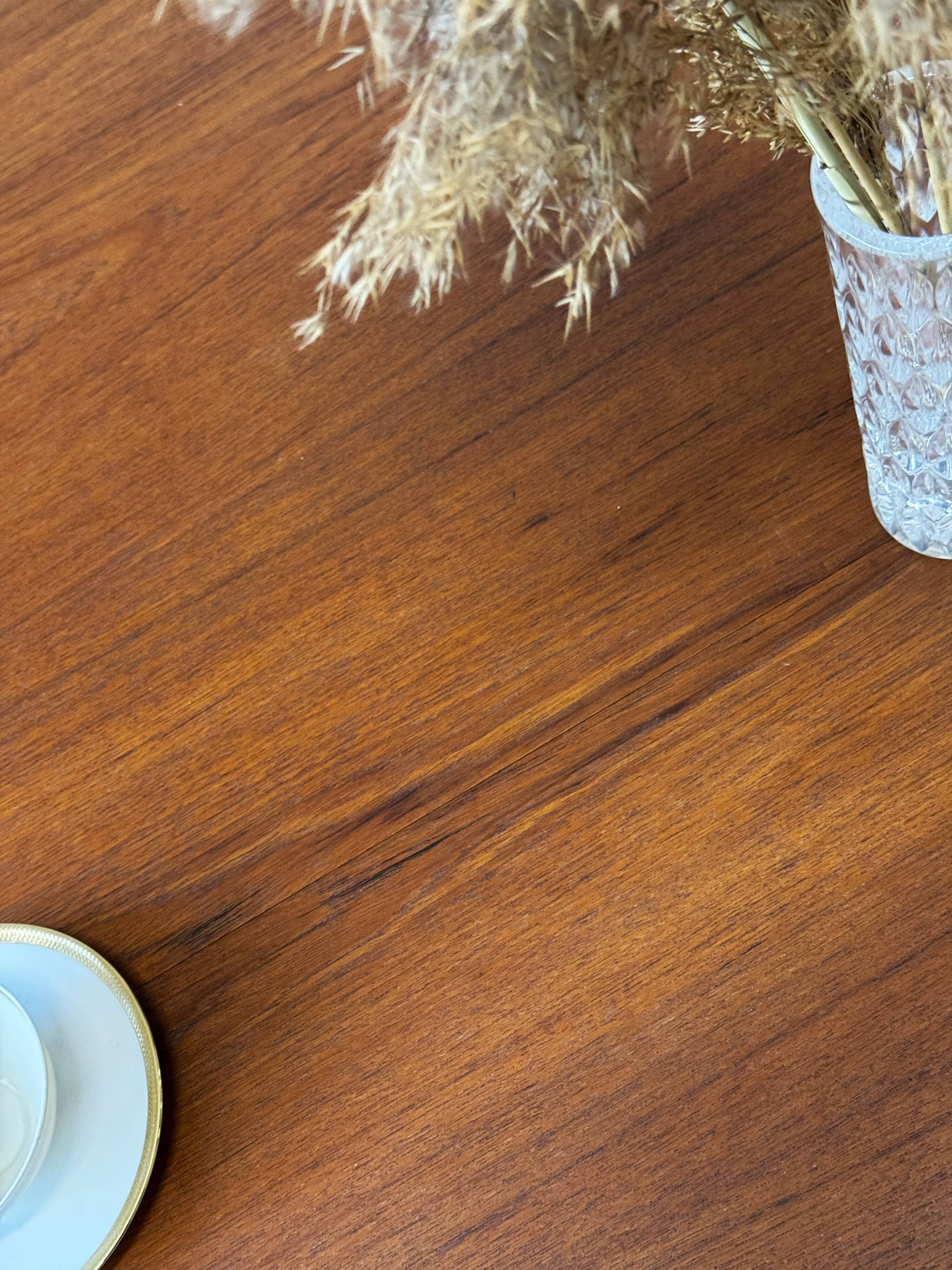 Extendable teak table, Denmark 1960s/1970s, mid-century modern, vintage