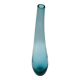 Curved glass bud vase