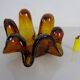 Large Murano amber glass bowl, Italy, 1960s