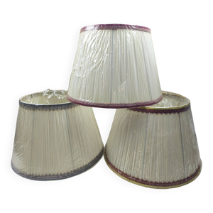 lot de 3 grands abat-jour - tissu