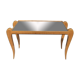 Table basse miroir art déco pieds effilés