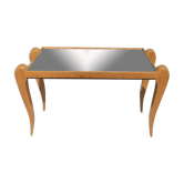 Art Deco mirrored coffee table with tapered legs
