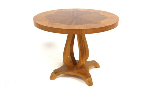 Table basse en orme, Swedish Moedern, Suède, 1940