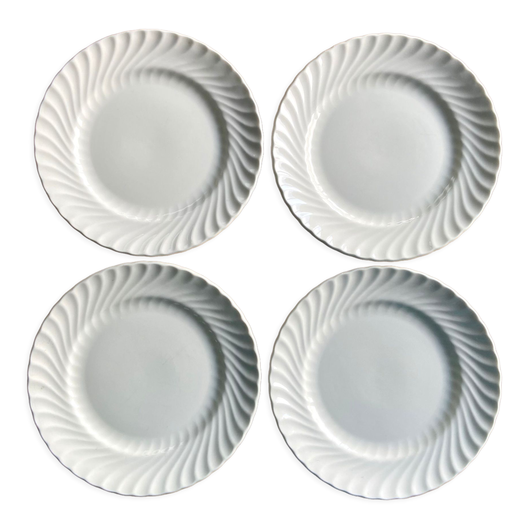 4 Aynsley England dessert plates