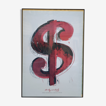 Poster vintageDollar Sign par Andy Warhol