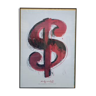 Vintage poster Dollar Sign by Andy Warhol