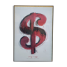 Vintage poster Dollar Sign by Andy Warhol