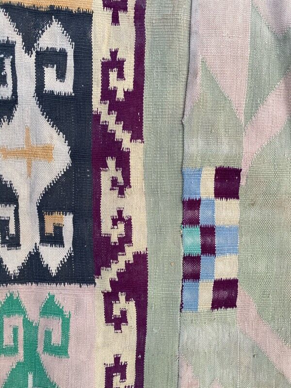 Large flat carpet Durhi India 317x482 cm