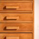 Antique plan cabinet in beech wood – Central Europe, around 1950