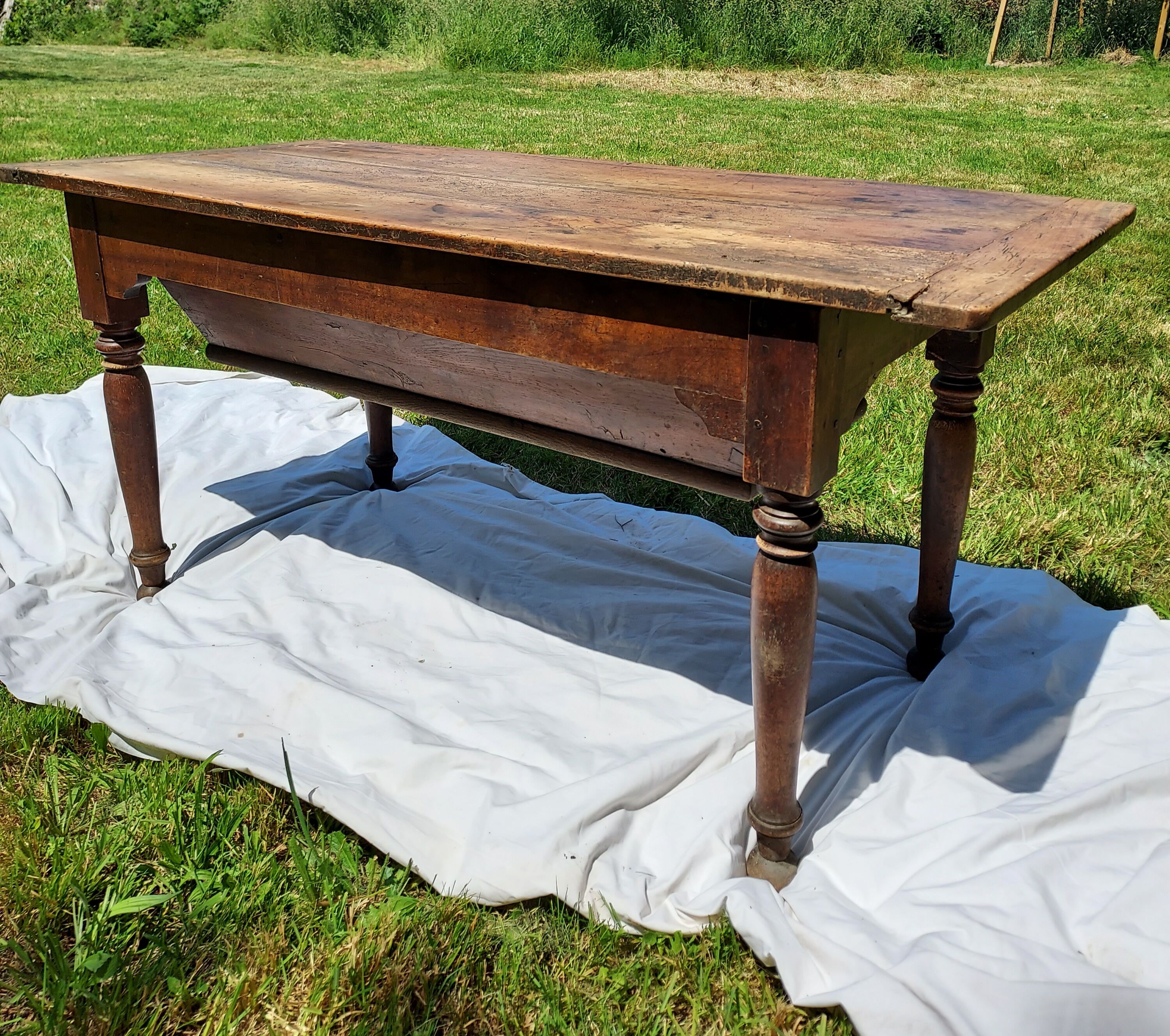 Kneading table, eighteenth-century farmhouse table