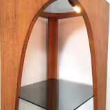 Vintage smoked glass self, 1970