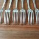 Antique silver-plated forks