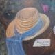 Tableau huile. Nature morte au chapeau