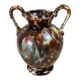 Small antique vase in glazed ceramic – handles –