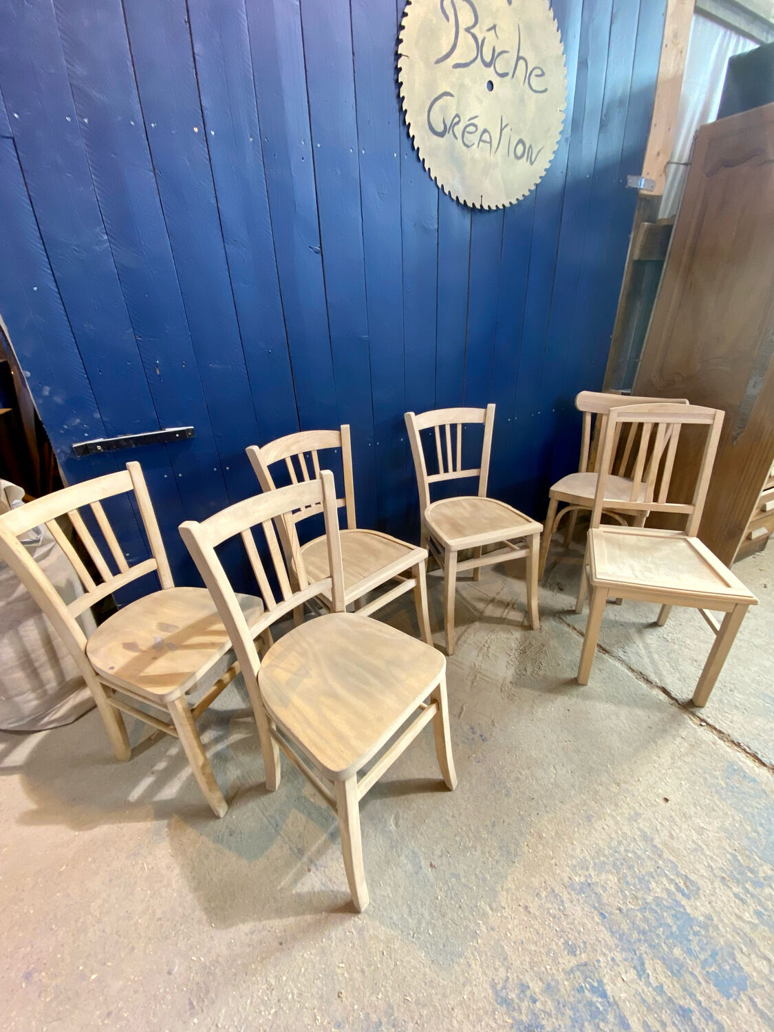 Aerogummed bistro chairs
