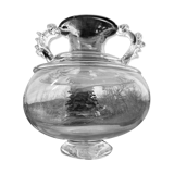 Verre contemporain signé Chris Thornton design vase