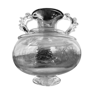 Contemporary glass signed Chris Thornton design Vase