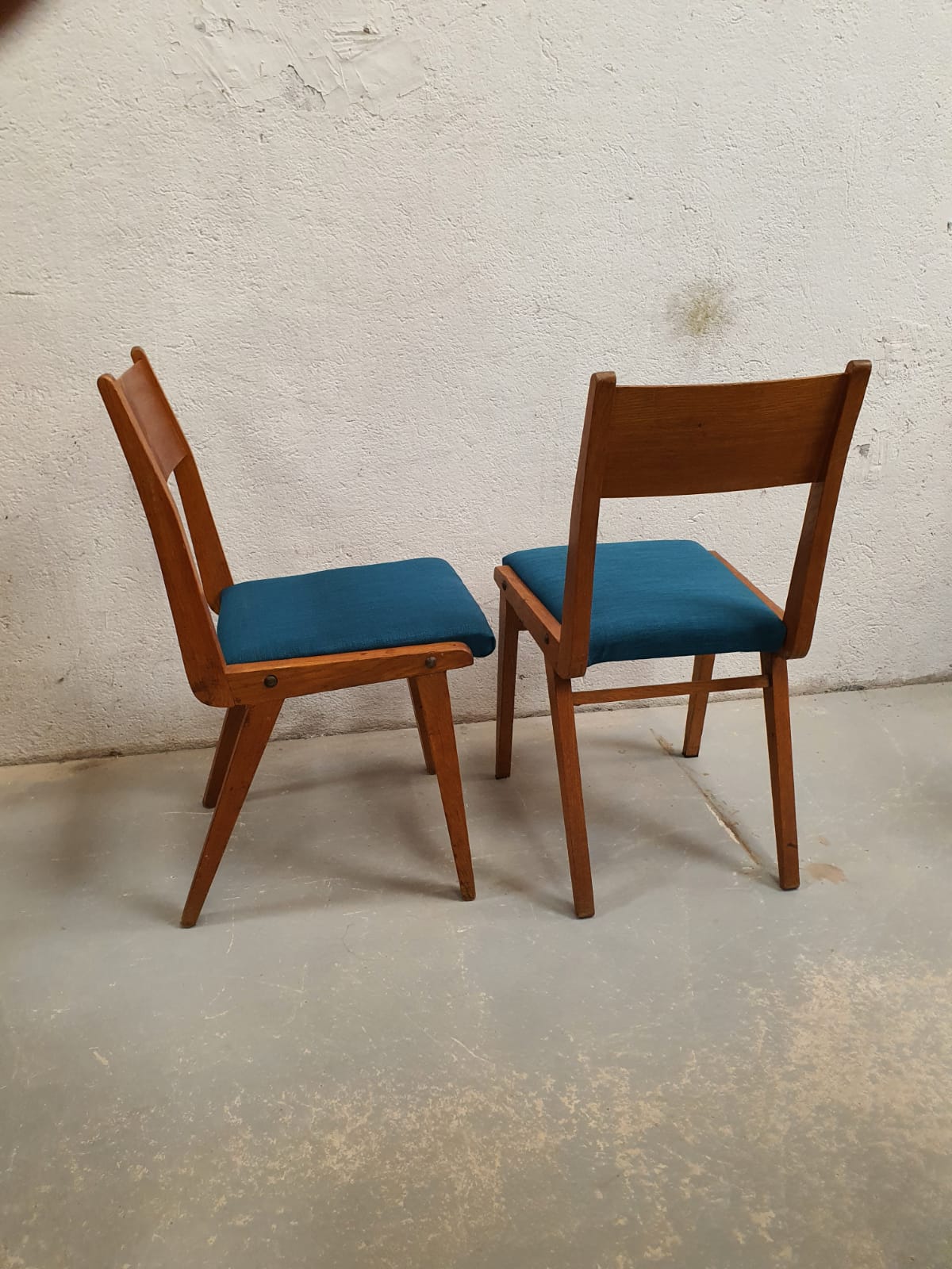 Paire de chaises scandinaves vintage années 50