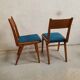Paire de chaises scandinaves vintage années 50