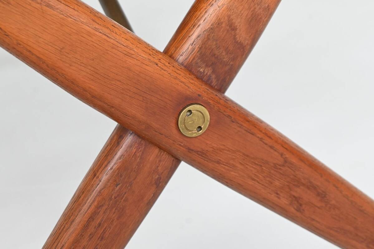 Hans Wegner's AT 303 cross-legged dining table, Andreas Tuck, Denmark, 1950