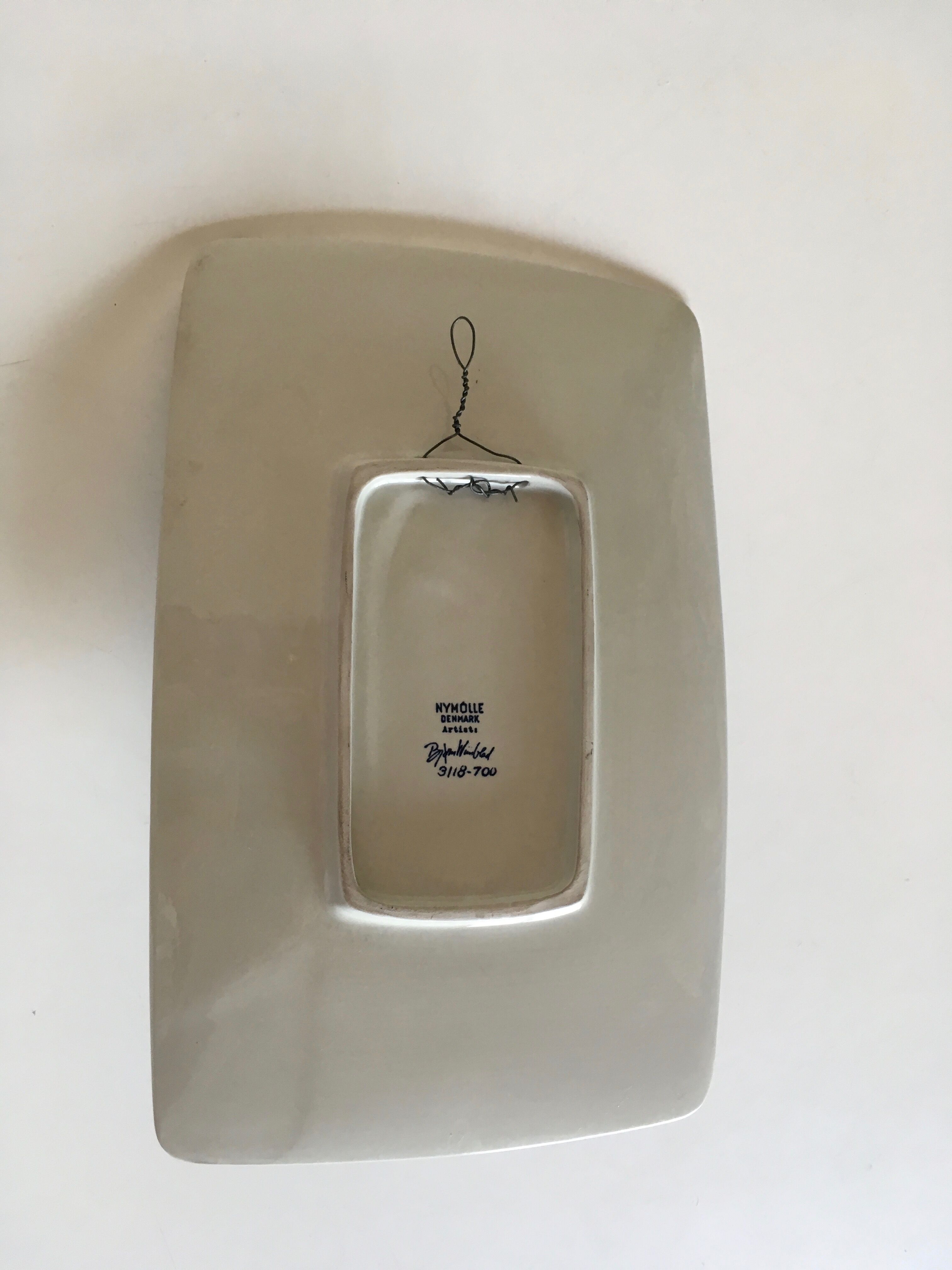 Scandinavian ceramic wall candleholder from Bjorn Wiinblad Denmark 60
