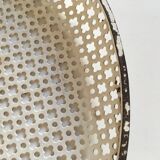 Matégot tray in perforated iron