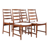Chaises de salle à manger en teck danois du milieu du siècle par Torbjörn Afdal pour Vamo, ensemble des années 1960