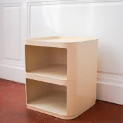 Vintage Componibili by Anna Castelli Ferrieri for Kartell, cream white,